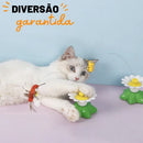 Brinquedo Interativo Pet<br> Girassol Mágico 2 em 1 <br> Gira Automaticamente