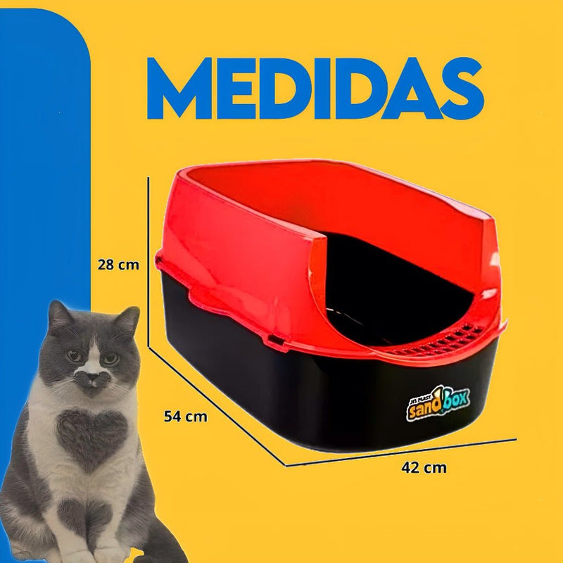 Caixa de Areia Bordas Altas <br> Kit Completo 4 em 1 - ShopPatinhas