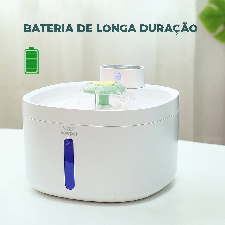 Fonte de água Bebedouro Automática com sensor inteligente 2,6 L - ShopPatinhas