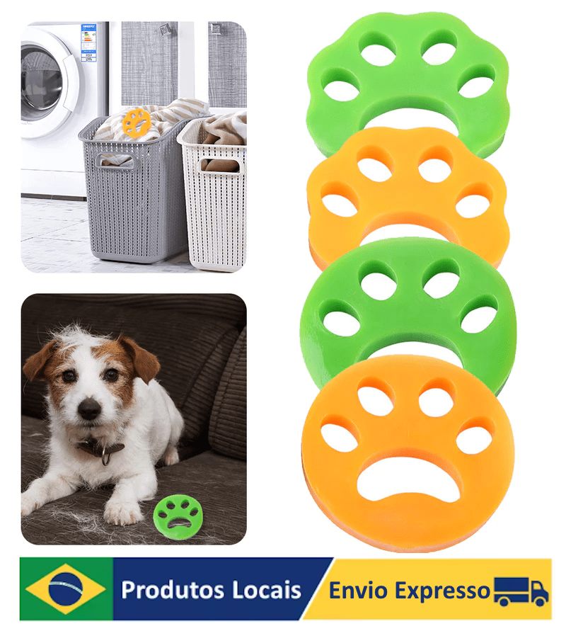 Pletz™ Removedor de Pelos<br>Utilize em Máquina de Lavar<br>Multiuso: Roupas, sofá, carro <br>🔥COMPRE 1 LEVE 5