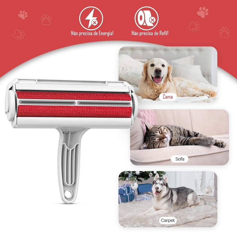 Removedor de Pelos Pet <br>Limpeza Mágica Automática<br>Autolimpante 2 em 1