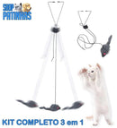 BRINQUEDO INTERATIVO <br> Pega Pega Ratinho 3 em 1™ <br> KIT COMPLETO - ShopPatinhas